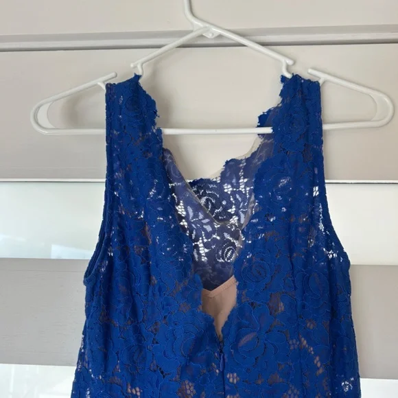 Tracy Reese Cobal Blue Lace Dress - Picture 3 of 5